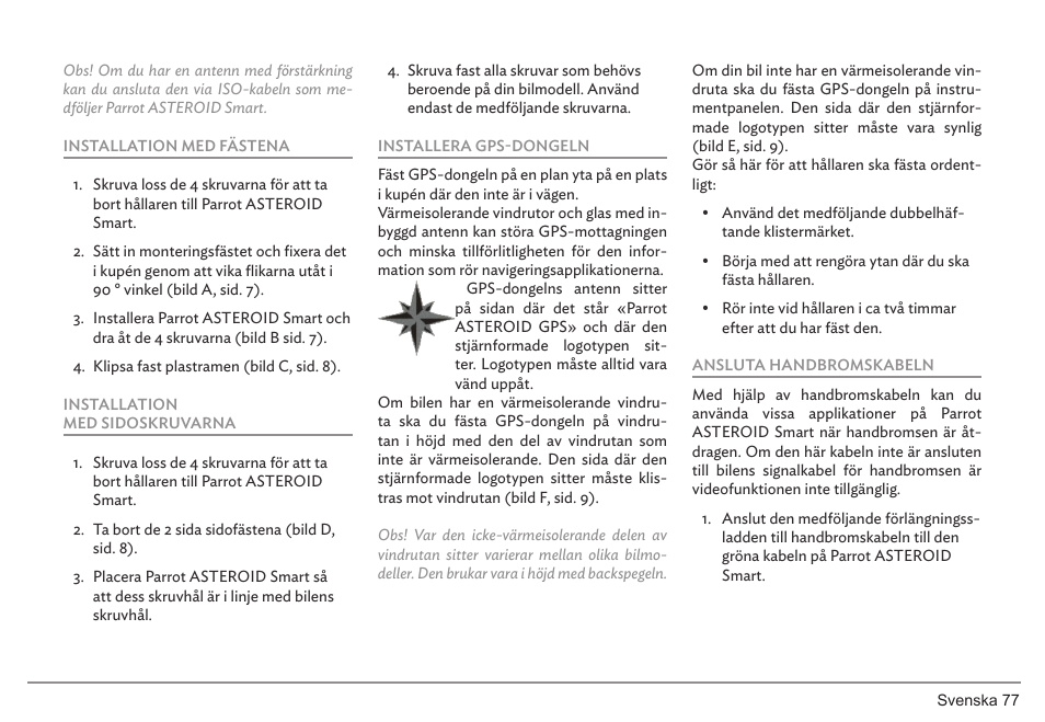 Parrot ASTEROID Smart User Manual | Page 77 / 152