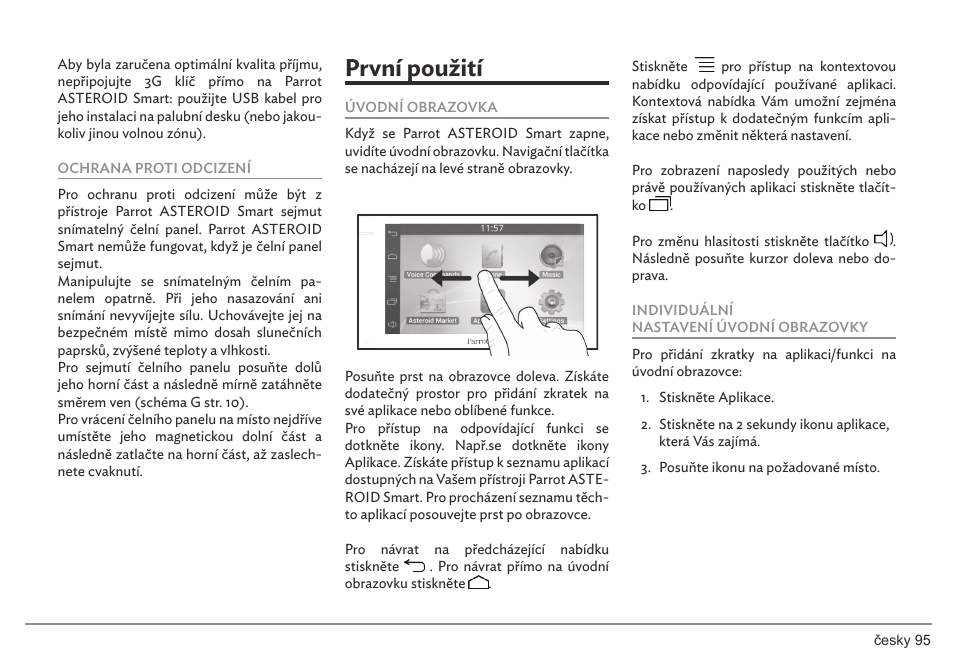 První použití | Parrot ASTEROID Smart User Manual | Page 95 / 152