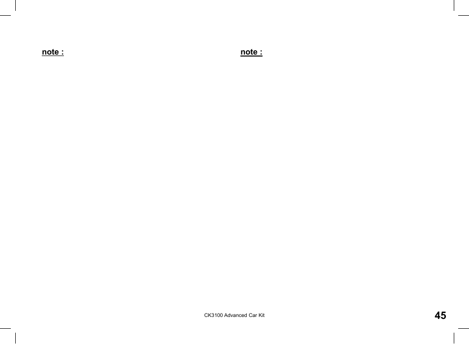 Parrot CK3100 User Manual | Page 45 / 48