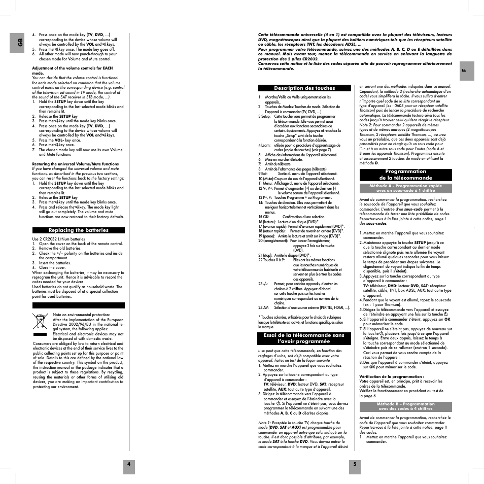 Gb f | Hama ROC4239 User Manual | Page 4 / 34