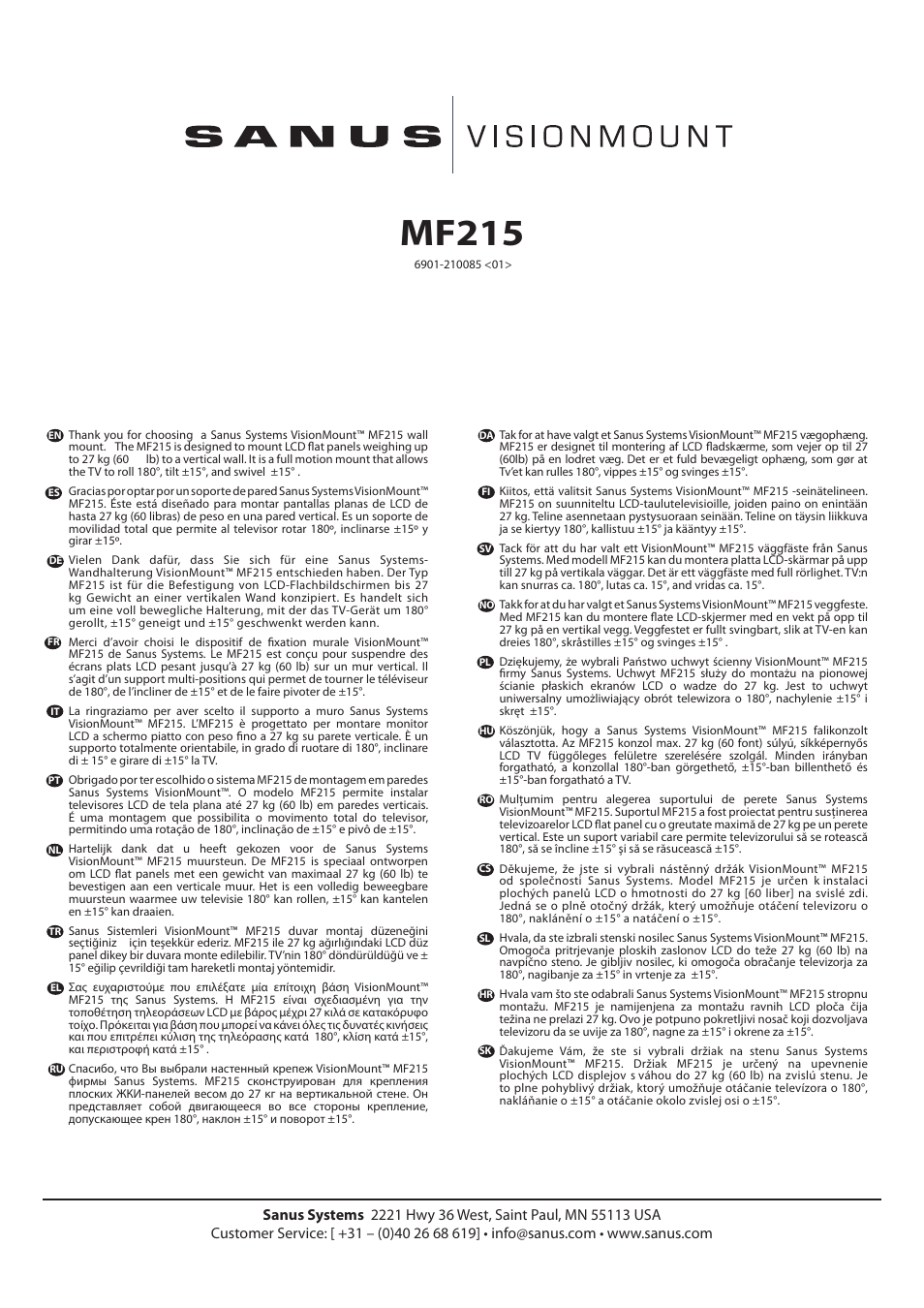 Hama MF215-B1 User Manual | 26 pages