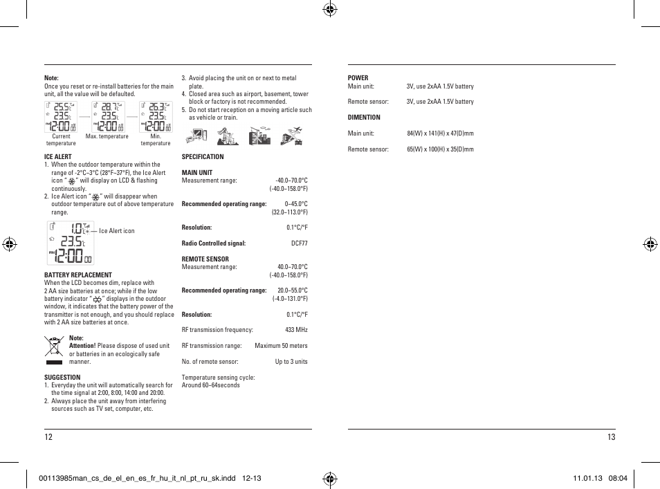 Hama EWS-880 User Manual | Page 7 / 38