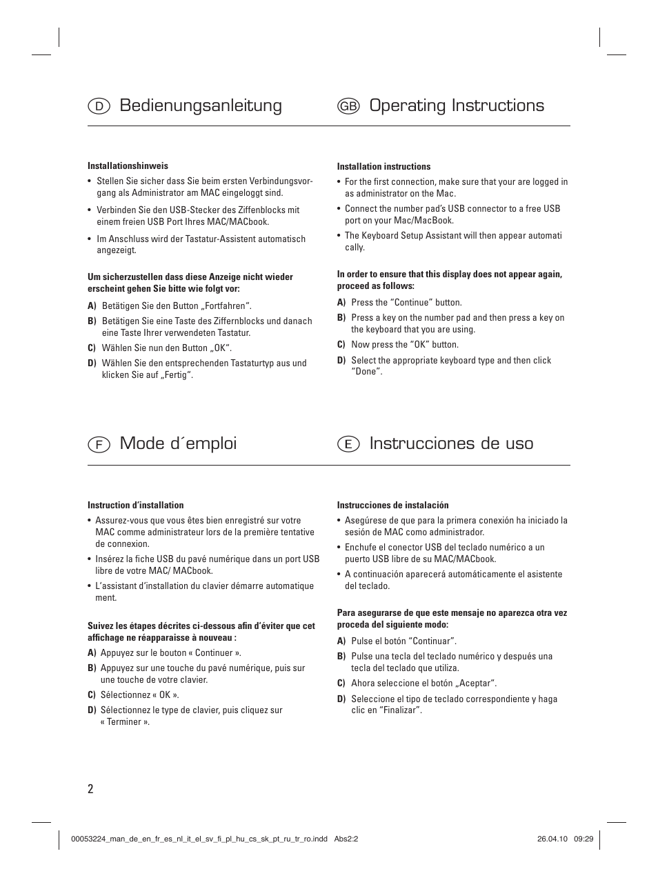 Hama Keypad User Manual | Page 4 / 10