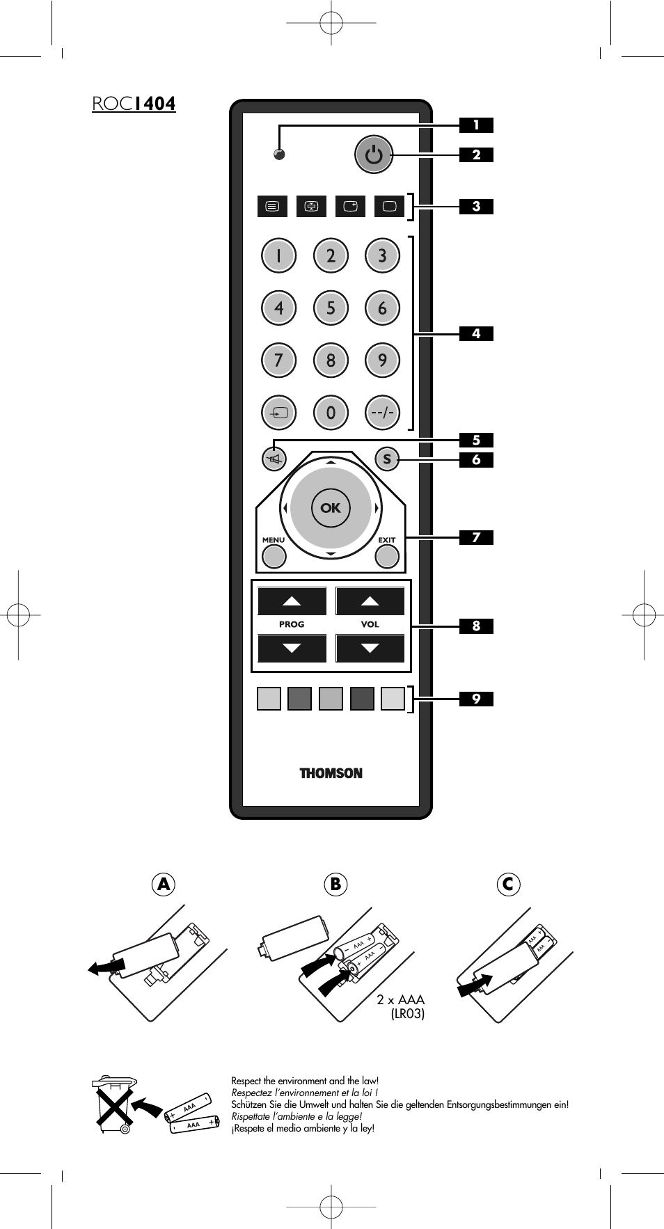 Roc 1404, Ab c | Hama ROC1404 User Manual | Page 3 / 38