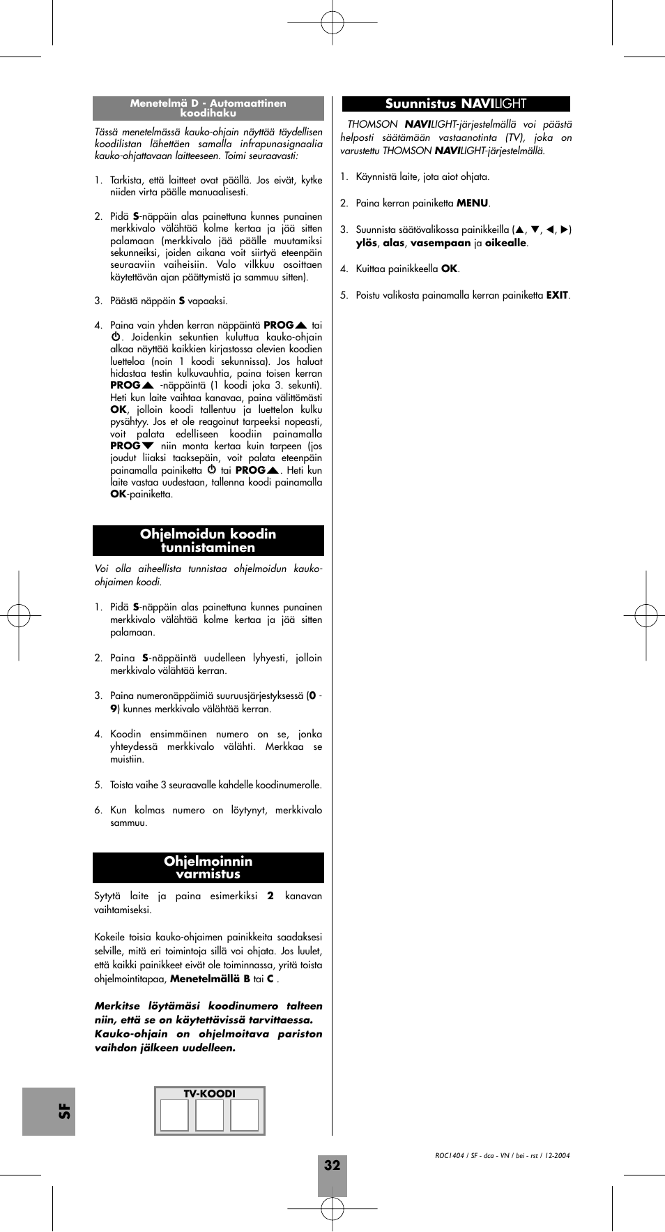 Hama ROC1404 User Manual | Page 36 / 38
