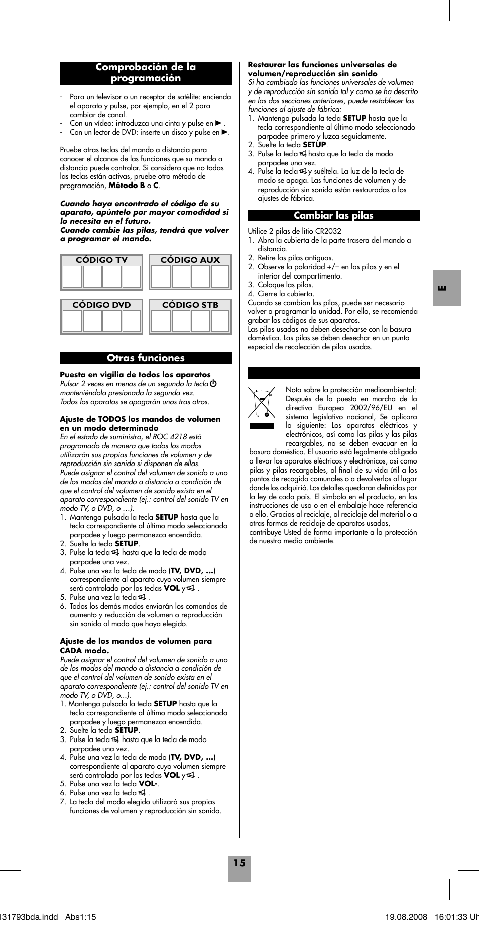 Hama ROC4218 User Manual | Page 20 / 54