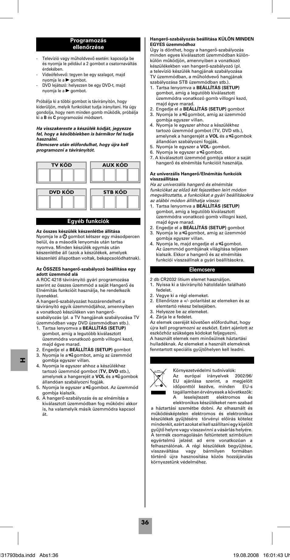 Hama ROC4218 User Manual | Page 41 / 54