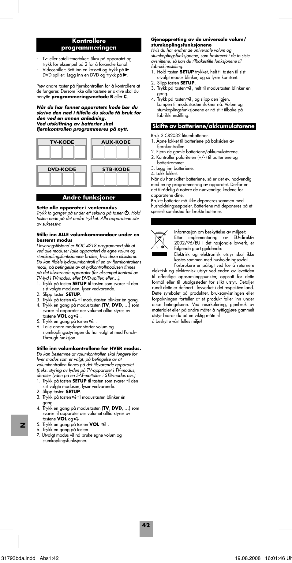 Hama ROC4218 User Manual | Page 47 / 54