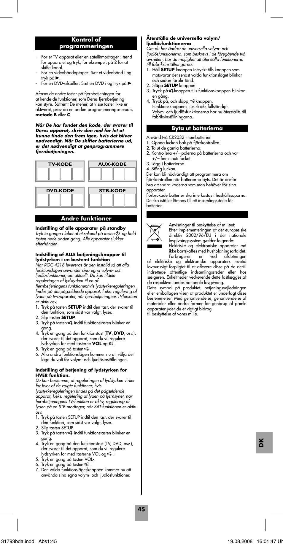 Hama ROC4218 User Manual | Page 50 / 54