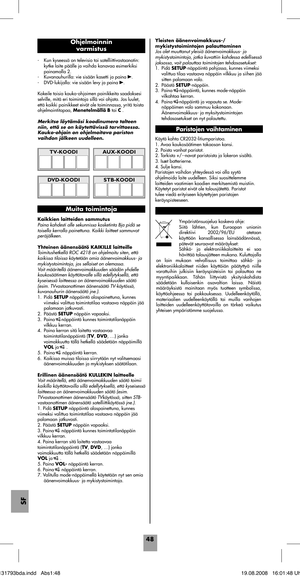 Hama ROC4218 User Manual | Page 53 / 54