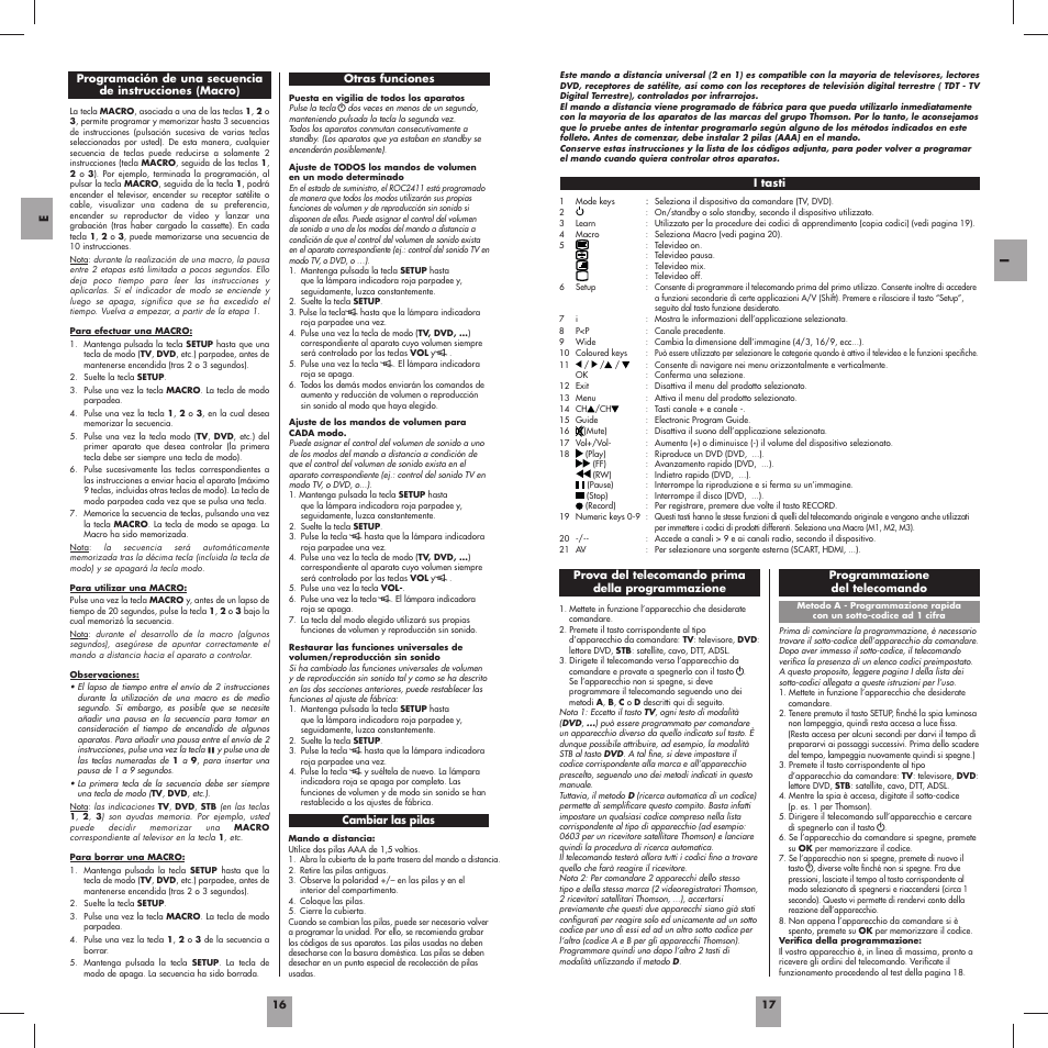 Thomson ROC2411 User Manual | Page 10 / 36