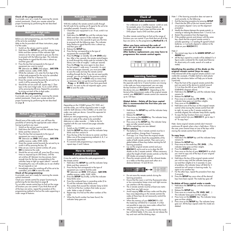 Thomson ROC2411 User Manual | Page 3 / 36