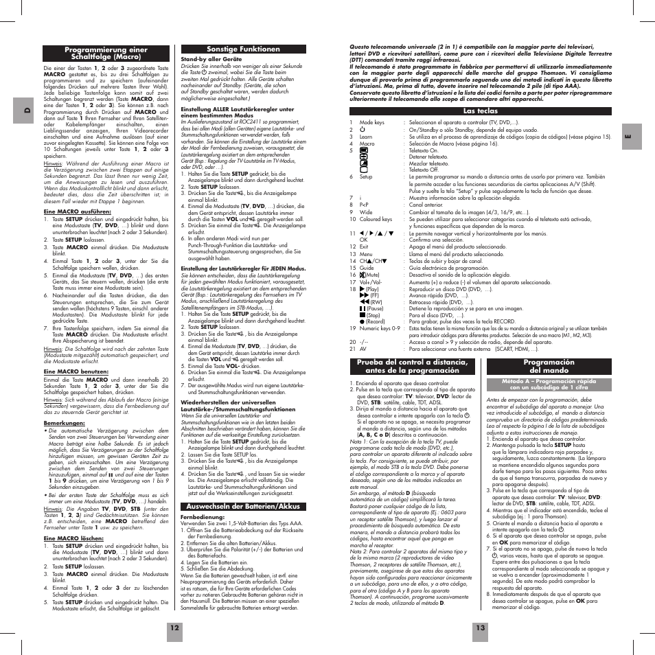 Thomson ROC2411 User Manual | Page 8 / 36