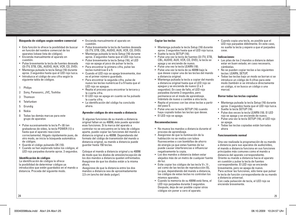 Hama Remote Control Universal 8in1 User Manual | Page 13 / 30