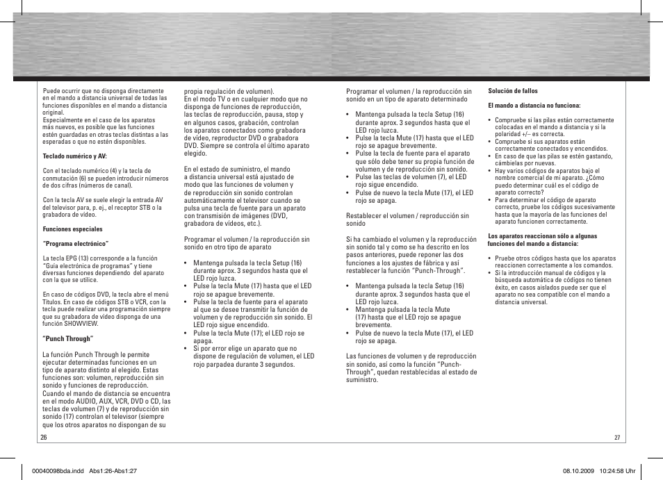 Hama Remote Control Universal 8in1 User Manual | Page 14 / 30