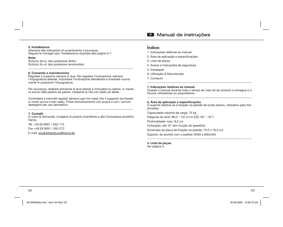 Manual de instruções | Hama WAB142 User Manual | Page 12 / 30