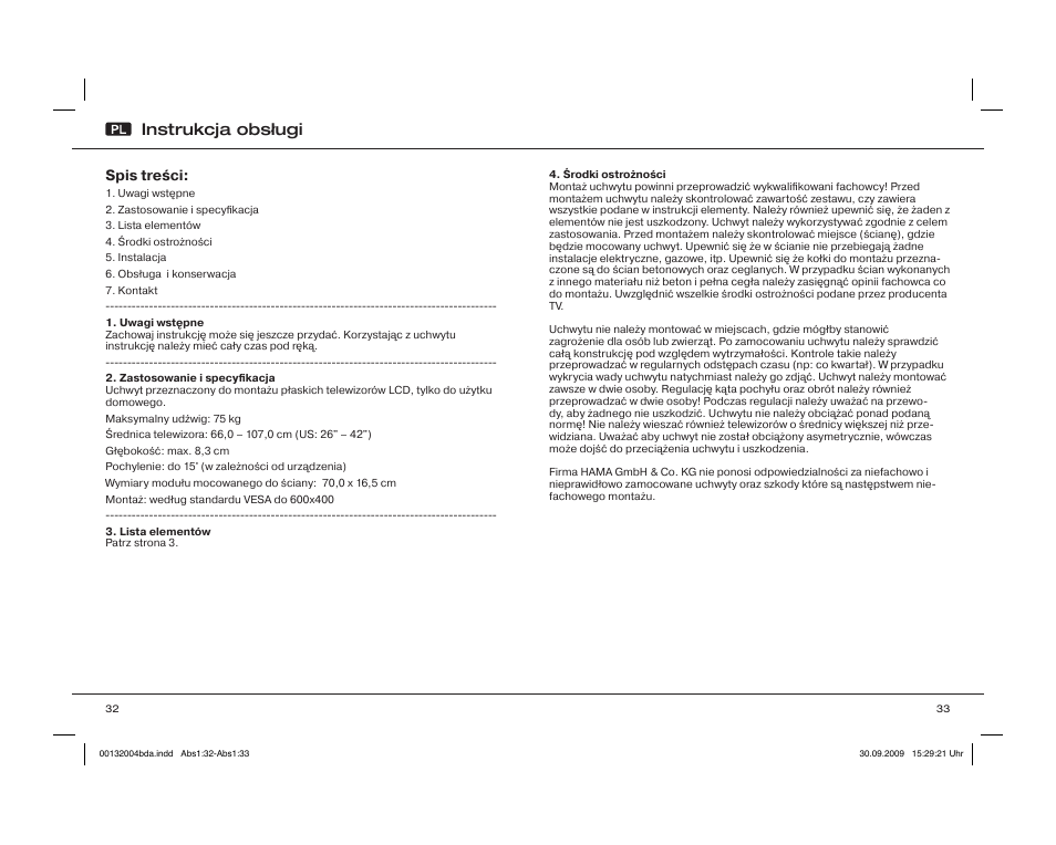 Instrukcja obsługi | Hama WAB142 User Manual | Page 17 / 30