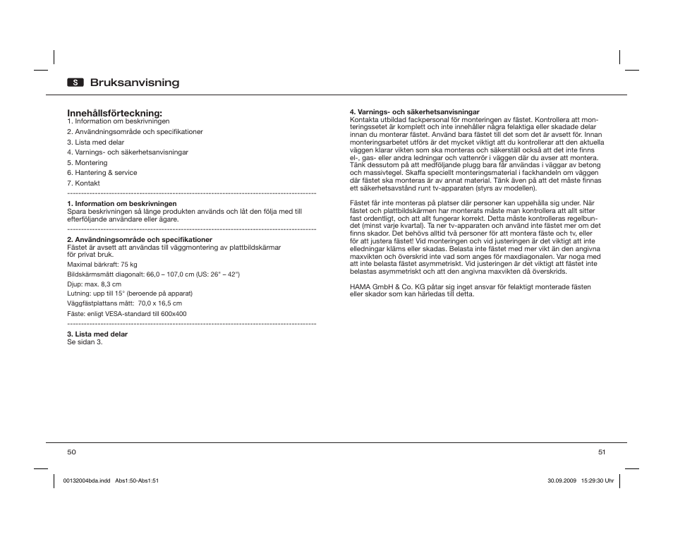 Bruksanvisning | Hama WAB142 User Manual | Page 26 / 30