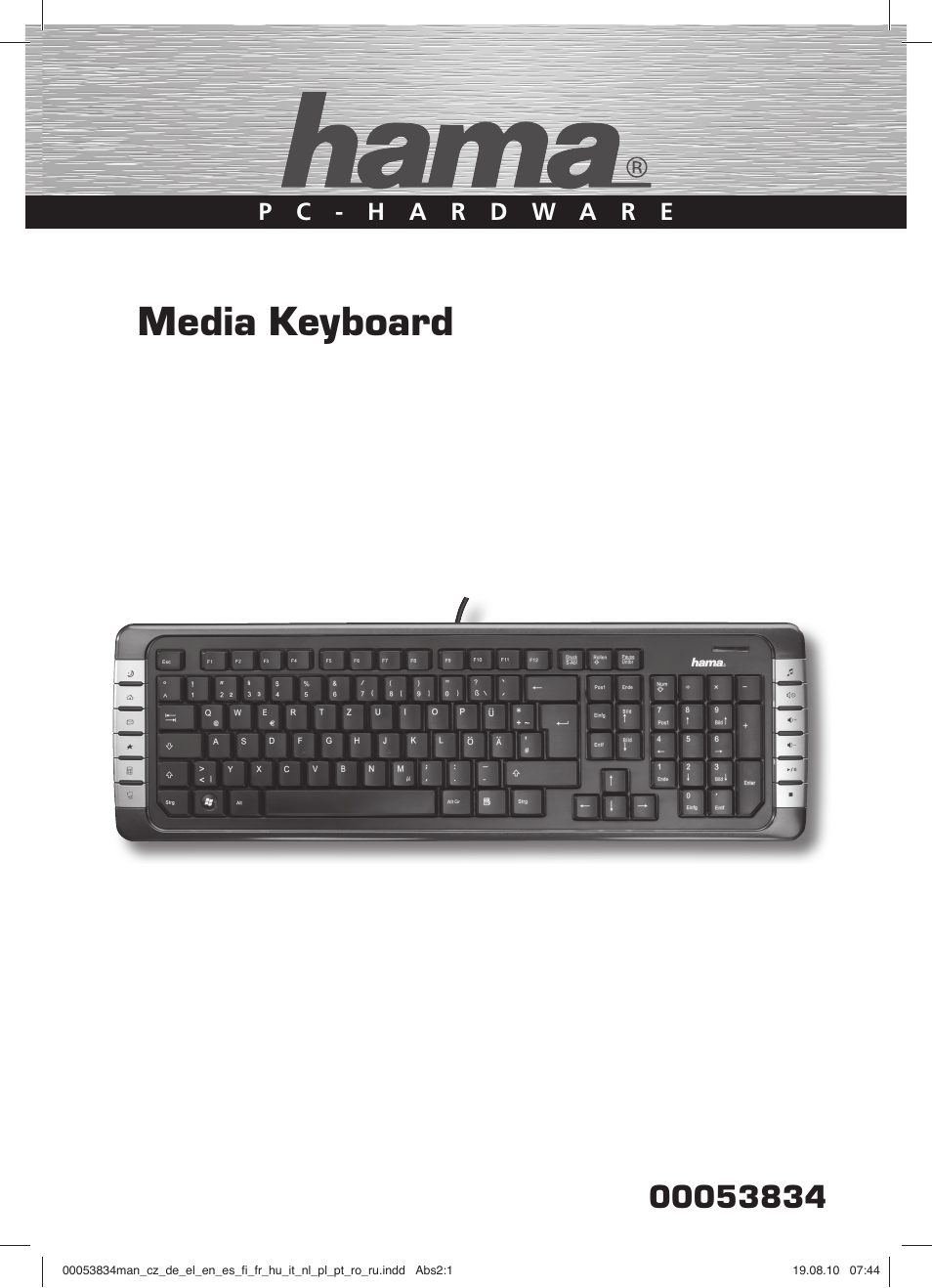 Media keyboard | Hama Media Keyboard User Manual | Page 2 / 21