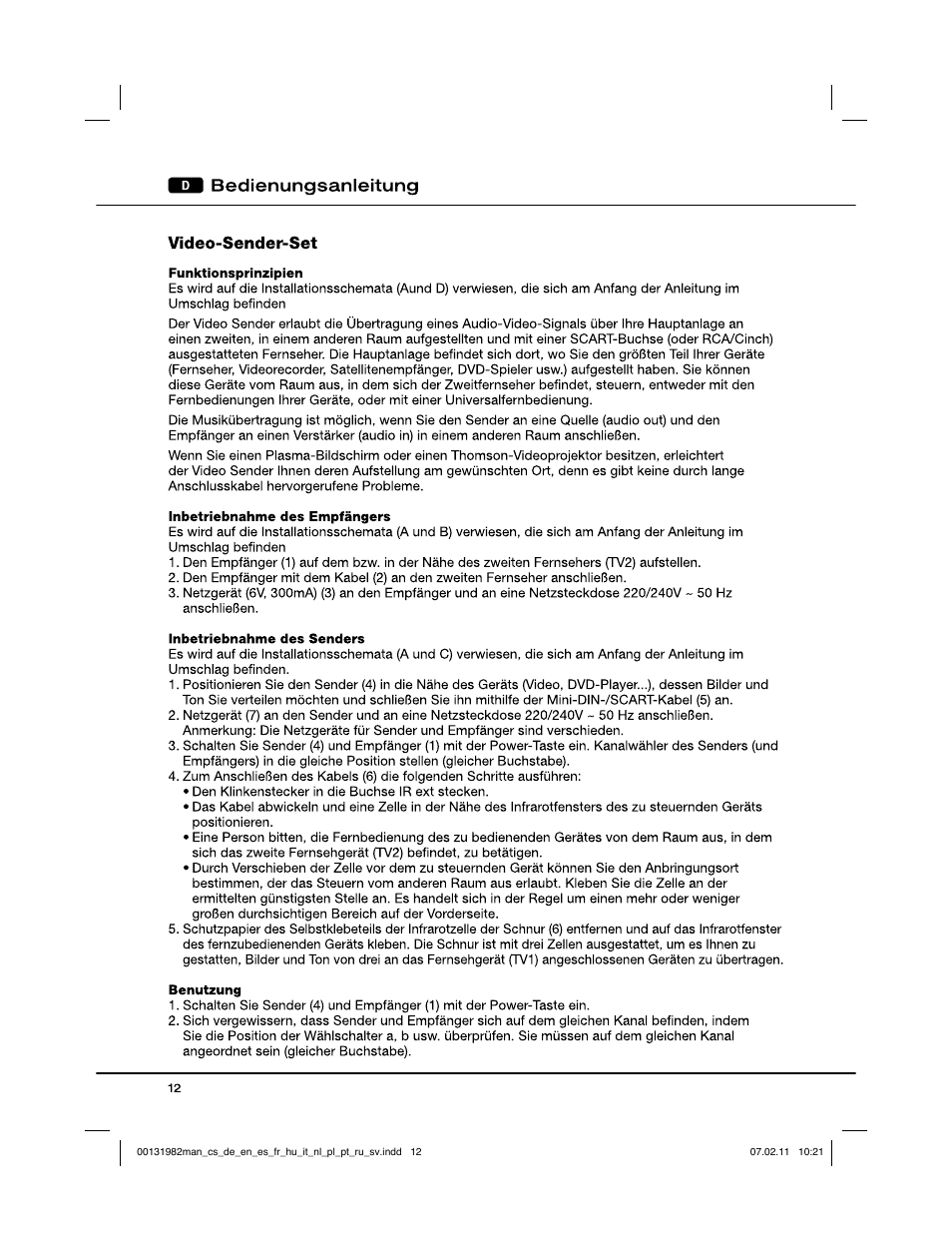 Hama VS6011 User Manual | Page 13 / 36