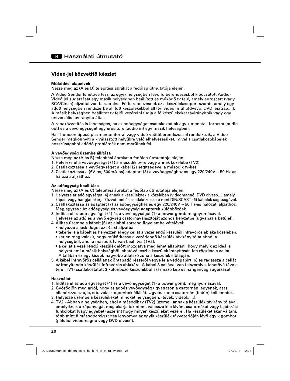 Hama VS6011 User Manual | Page 27 / 36