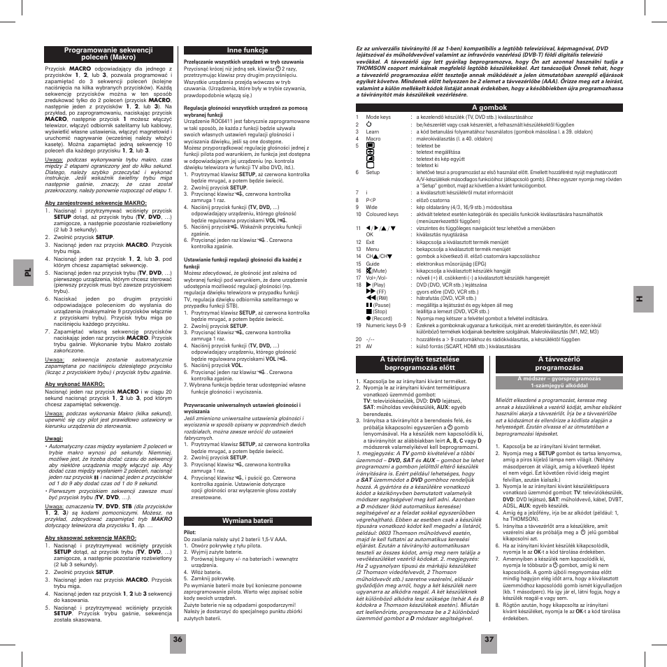 Hama ROC6411 User Manual | Page 20 / 36