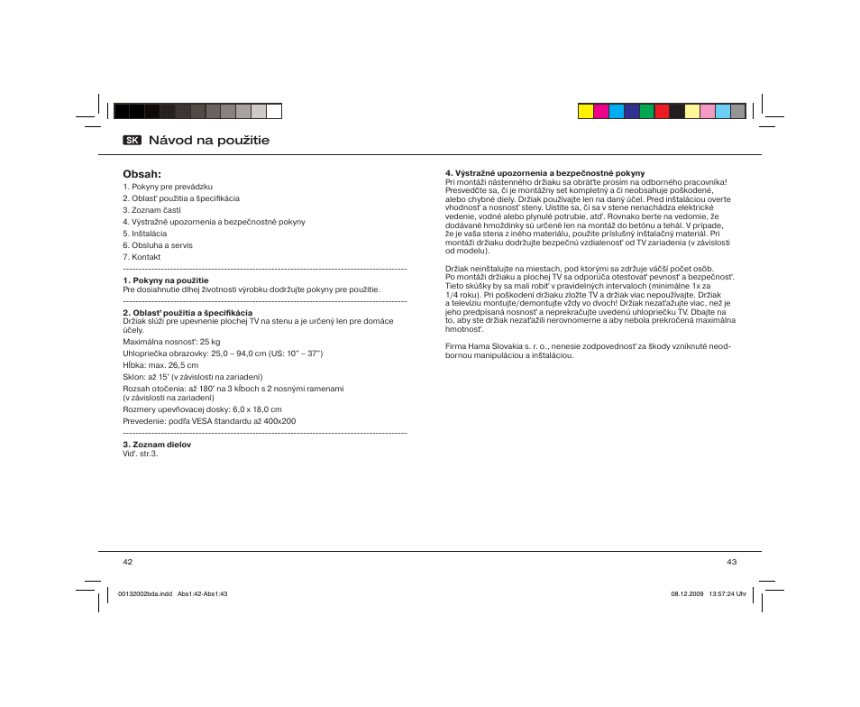 Návod na použitie | Hama WAB237 User Manual | Page 22 / 29