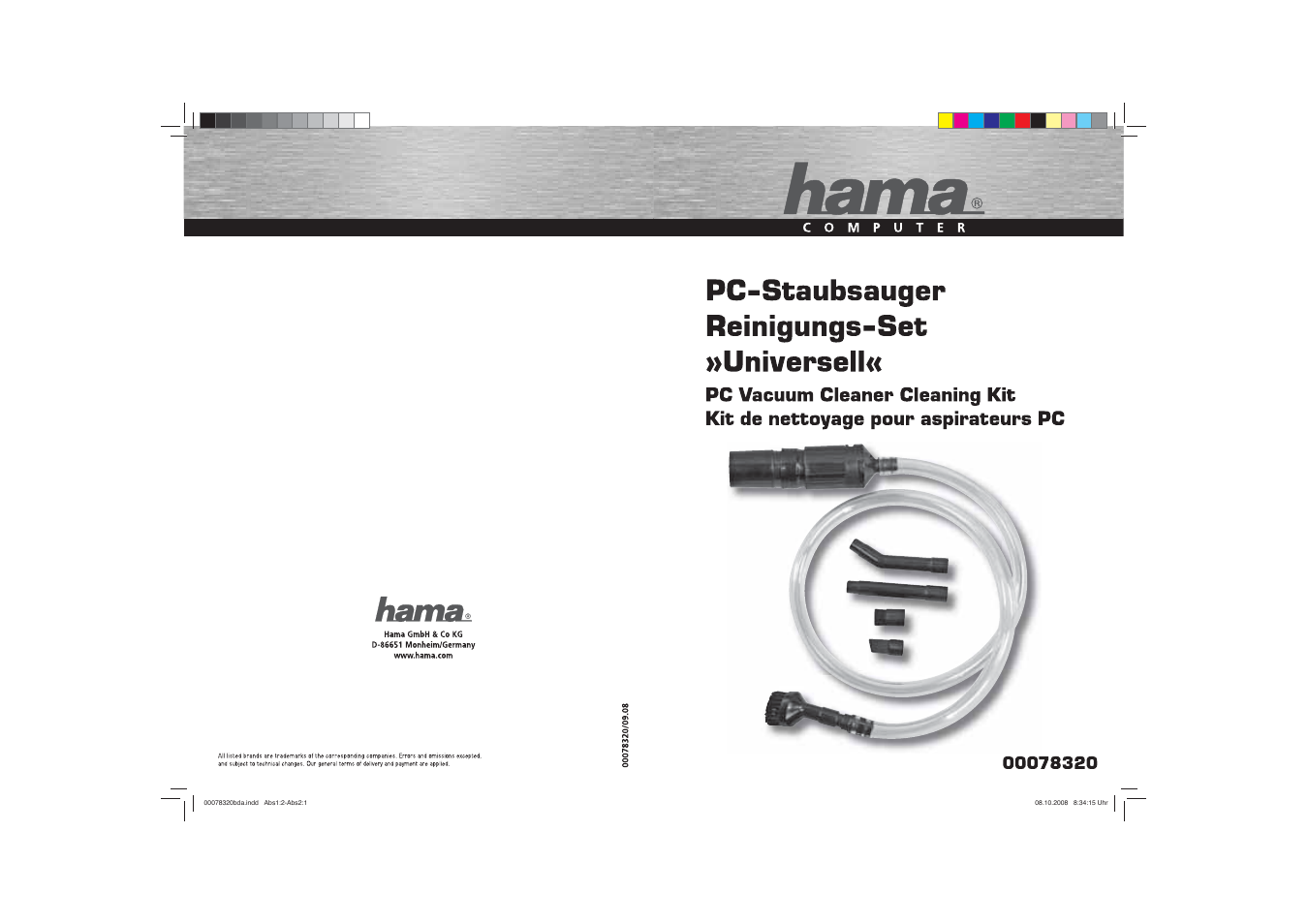 Hama Vacuum Cleaning Kit User Manual | 9 pages