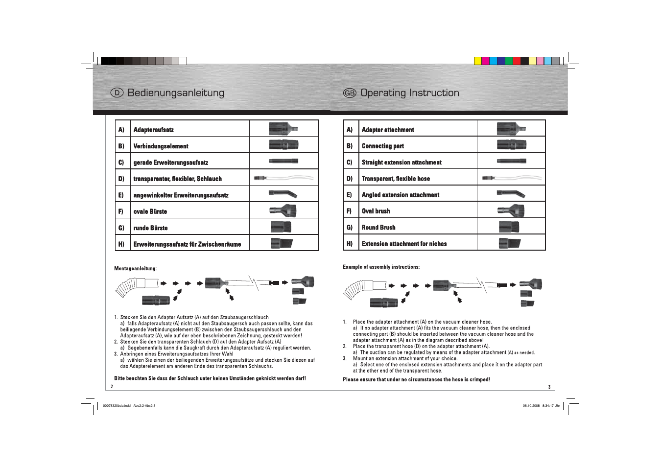 Hama Vacuum Cleaning Kit User Manual | Page 2 / 9