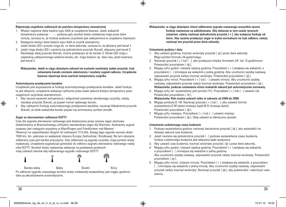 Hama EWS-170 User Manual | Page 20 / 32