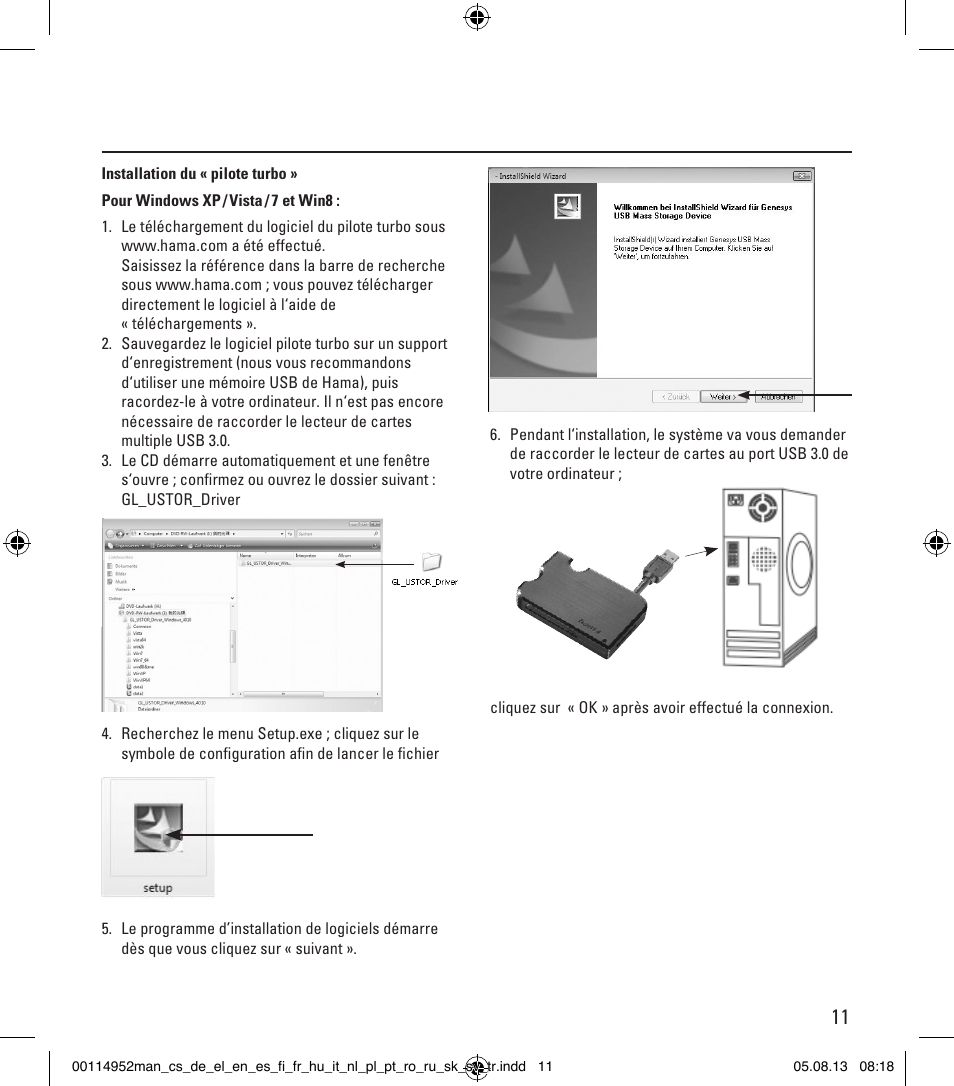 Hama Card Reader SuperSpeed 3in1 User Manual | Page 11 / 70