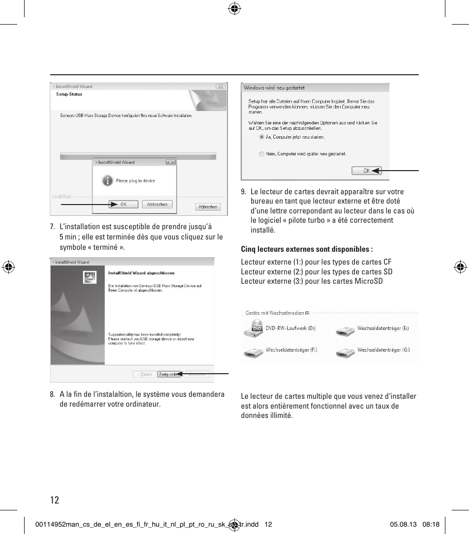 Hama Card Reader SuperSpeed 3in1 User Manual | Page 12 / 70