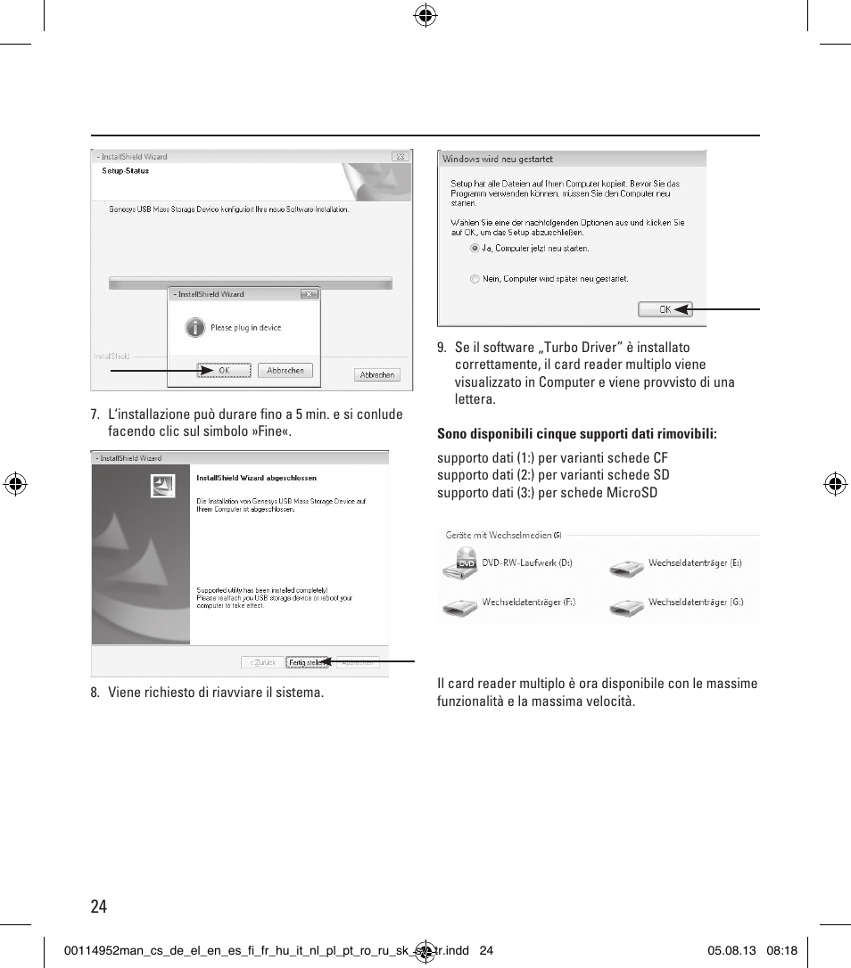 Hama Card Reader SuperSpeed 3in1 User Manual | Page 24 / 70