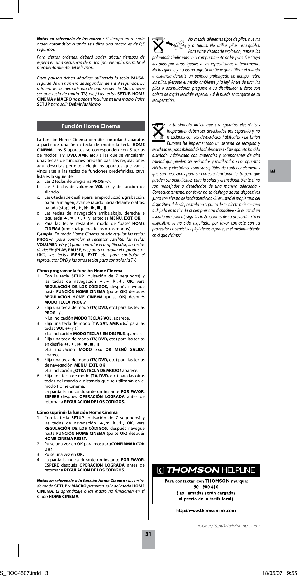 Thomson ROC4507 User Manual | Page 34 / 48