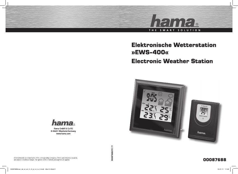 Hama EWS-400 User Manual | 15 pages