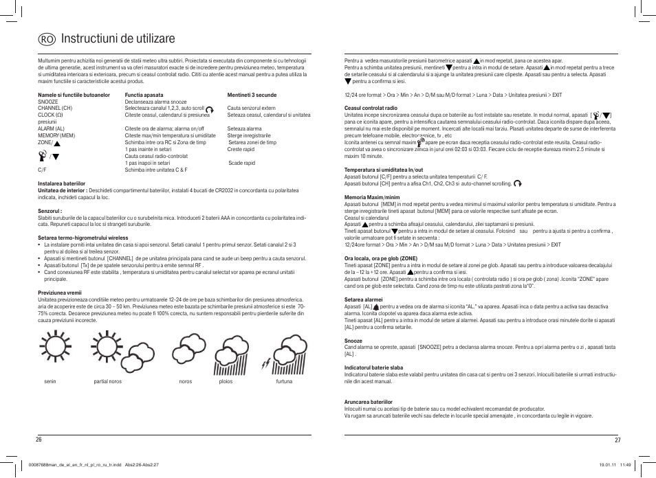 R instructiuni de utilizare | Hama EWS-400 User Manual | Page 14 / 15