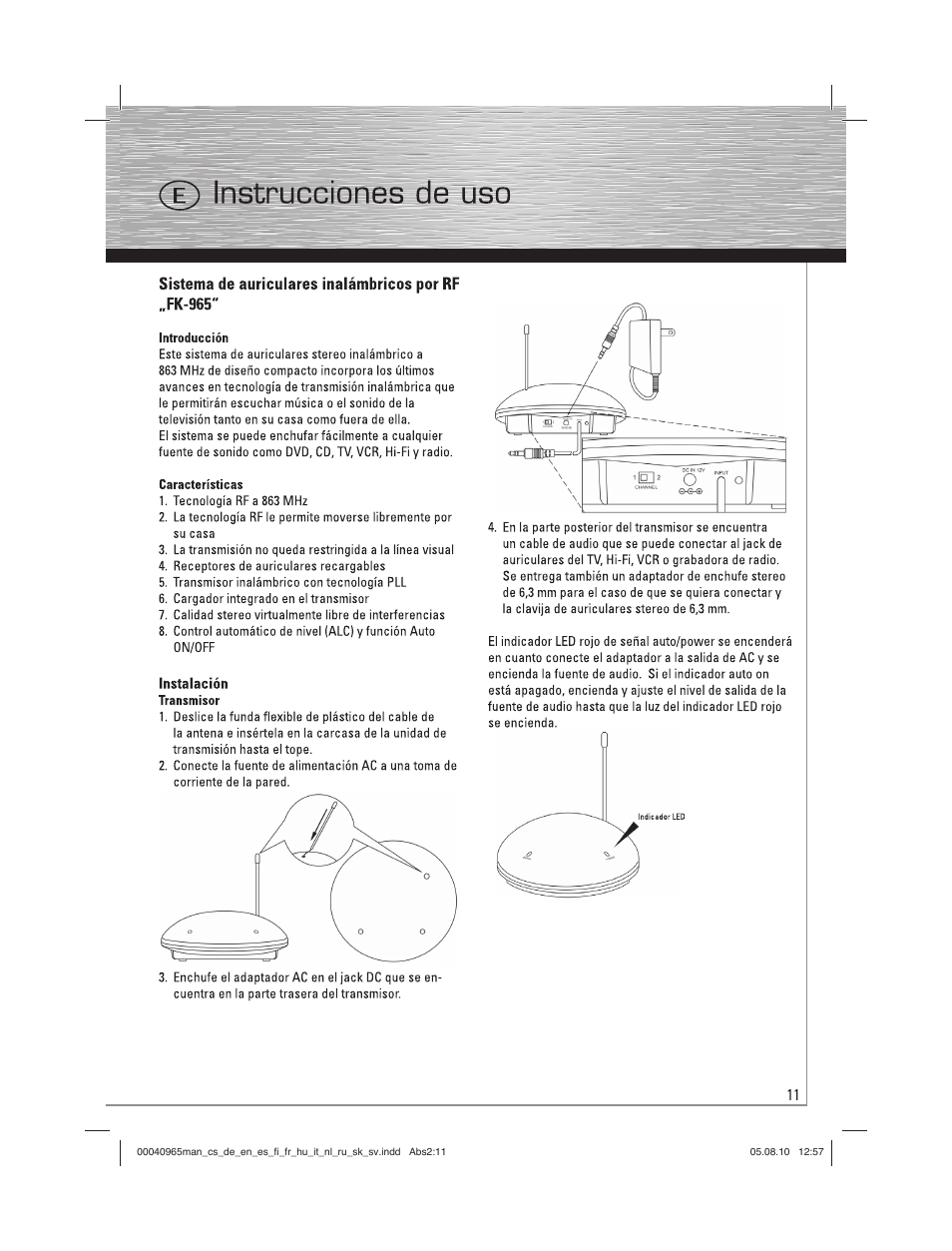 Hama FK-965 User Manual | Page 11 / 40