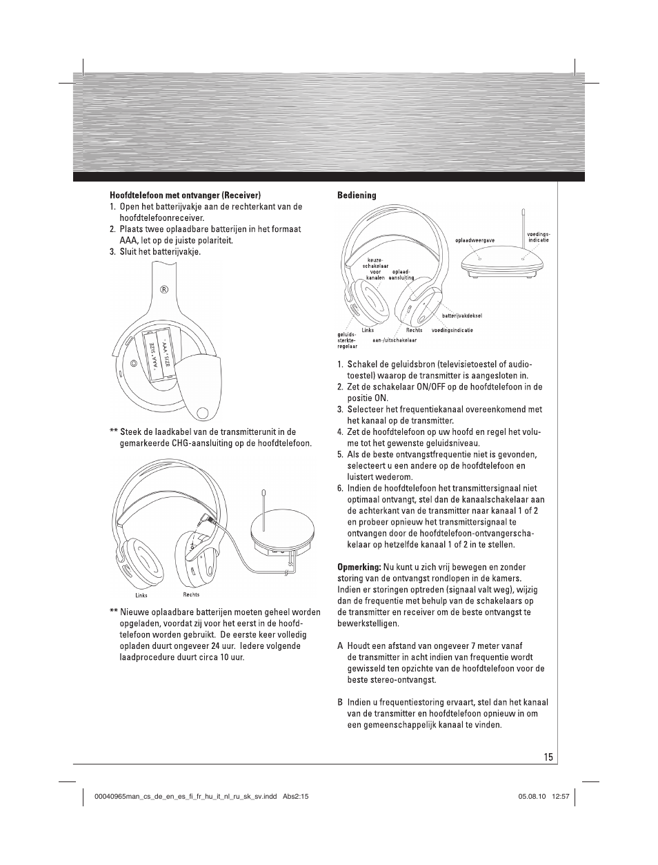Hama FK-965 User Manual | Page 15 / 40