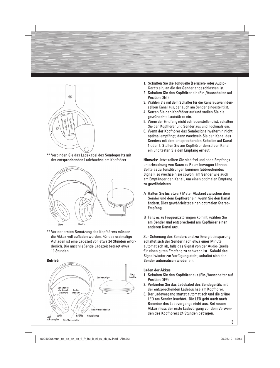 Hama FK-965 User Manual | Page 3 / 40