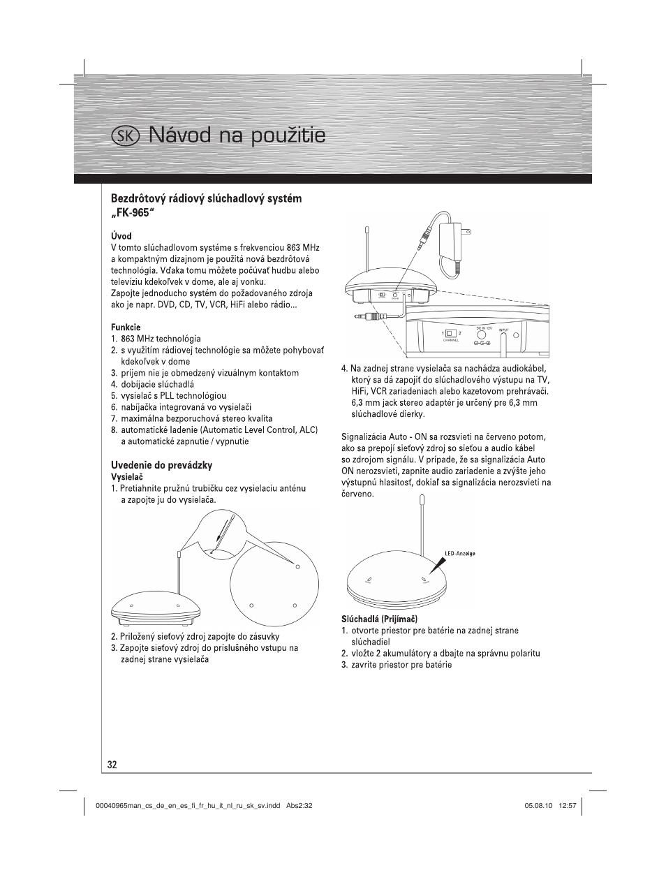 Hama FK-965 User Manual | Page 32 / 40