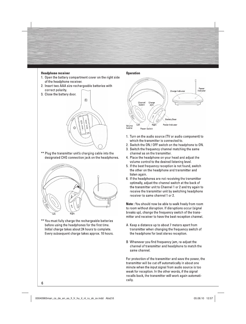 Hama FK-965 User Manual | Page 6 / 40