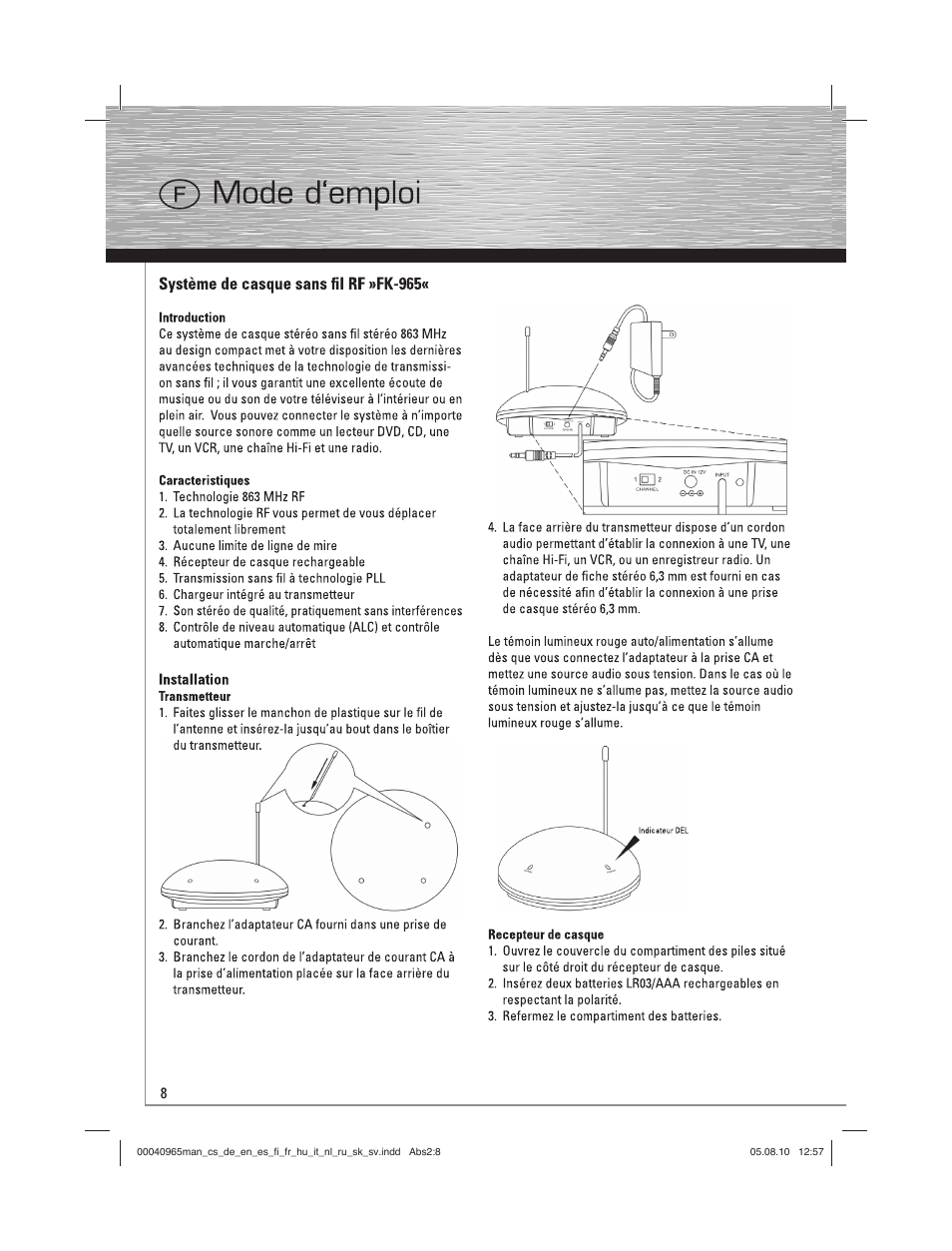 Hama FK-965 User Manual | Page 8 / 40