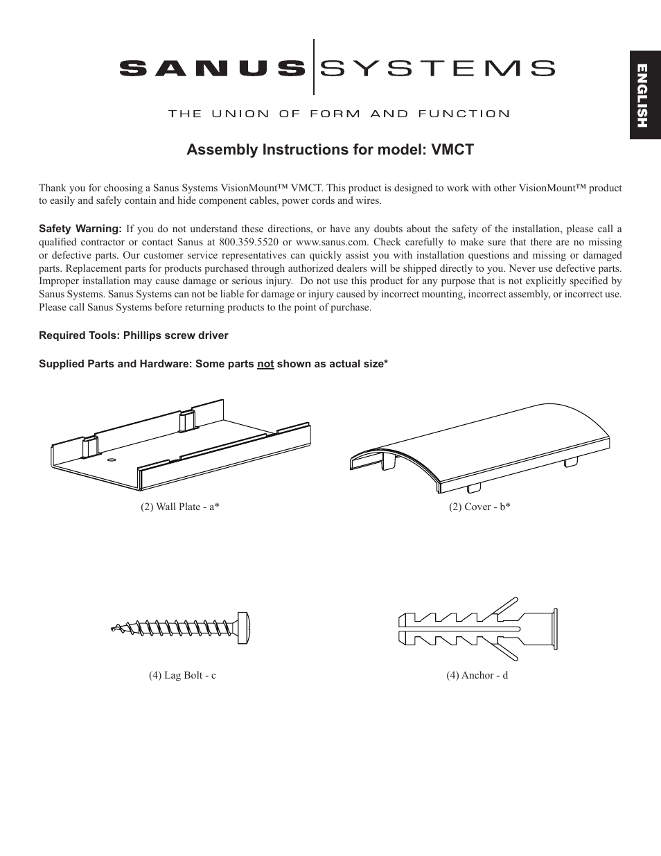 Assembly instructions for model: vmct | Hama VMCT User Manual | Page 3 / 18