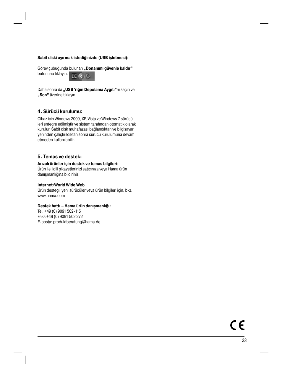 Hama SATA HDD Docking Station User Manual | Page 34 / 38