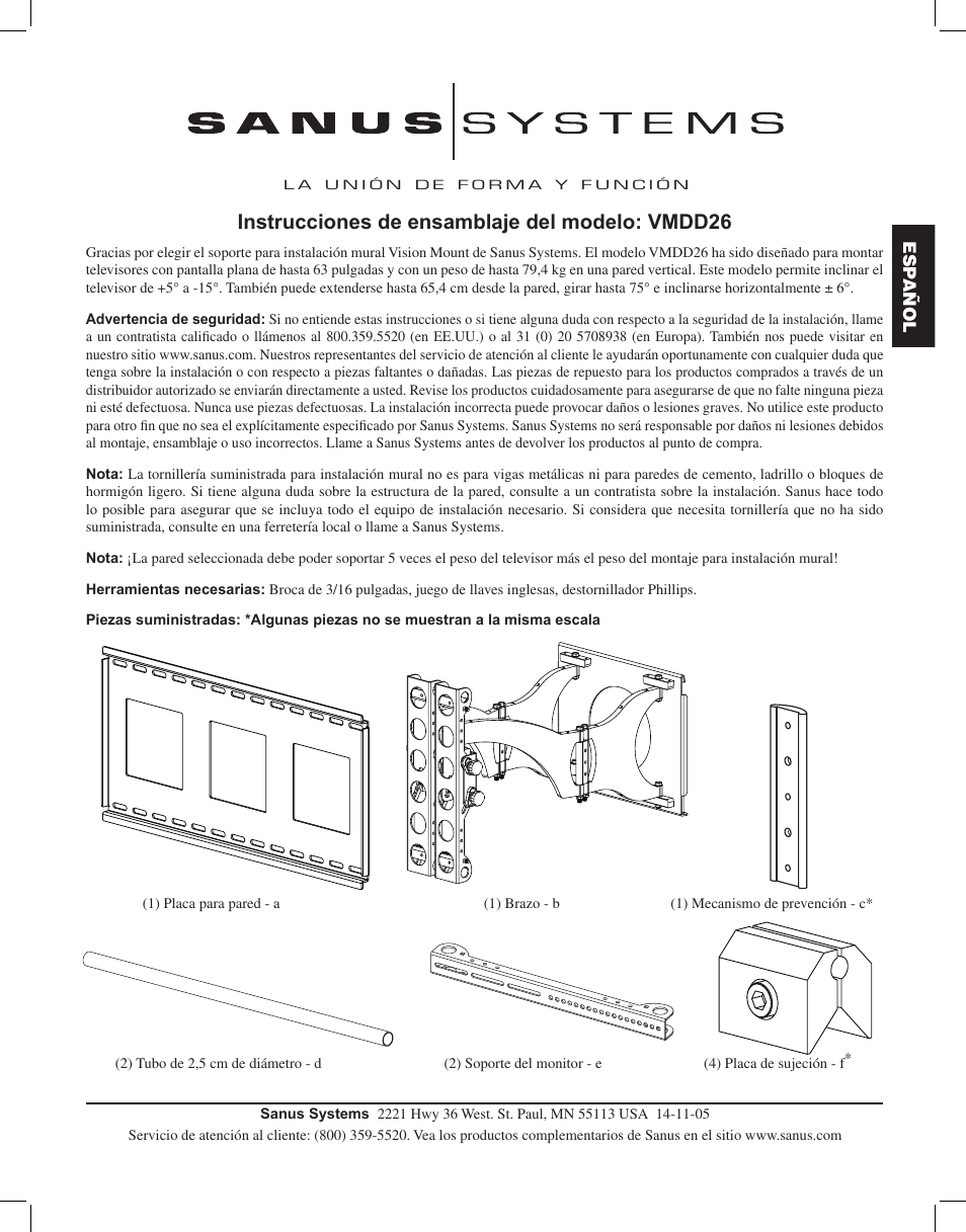 Instrucciones de ensamblaje del modelo: vmdd26 | Hama VMDD26 User Manual | Page 11 / 66