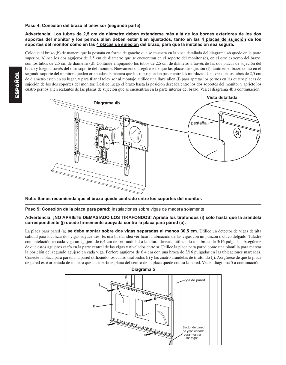 Esp añol | Hama VMDD26 User Manual | Page 16 / 66