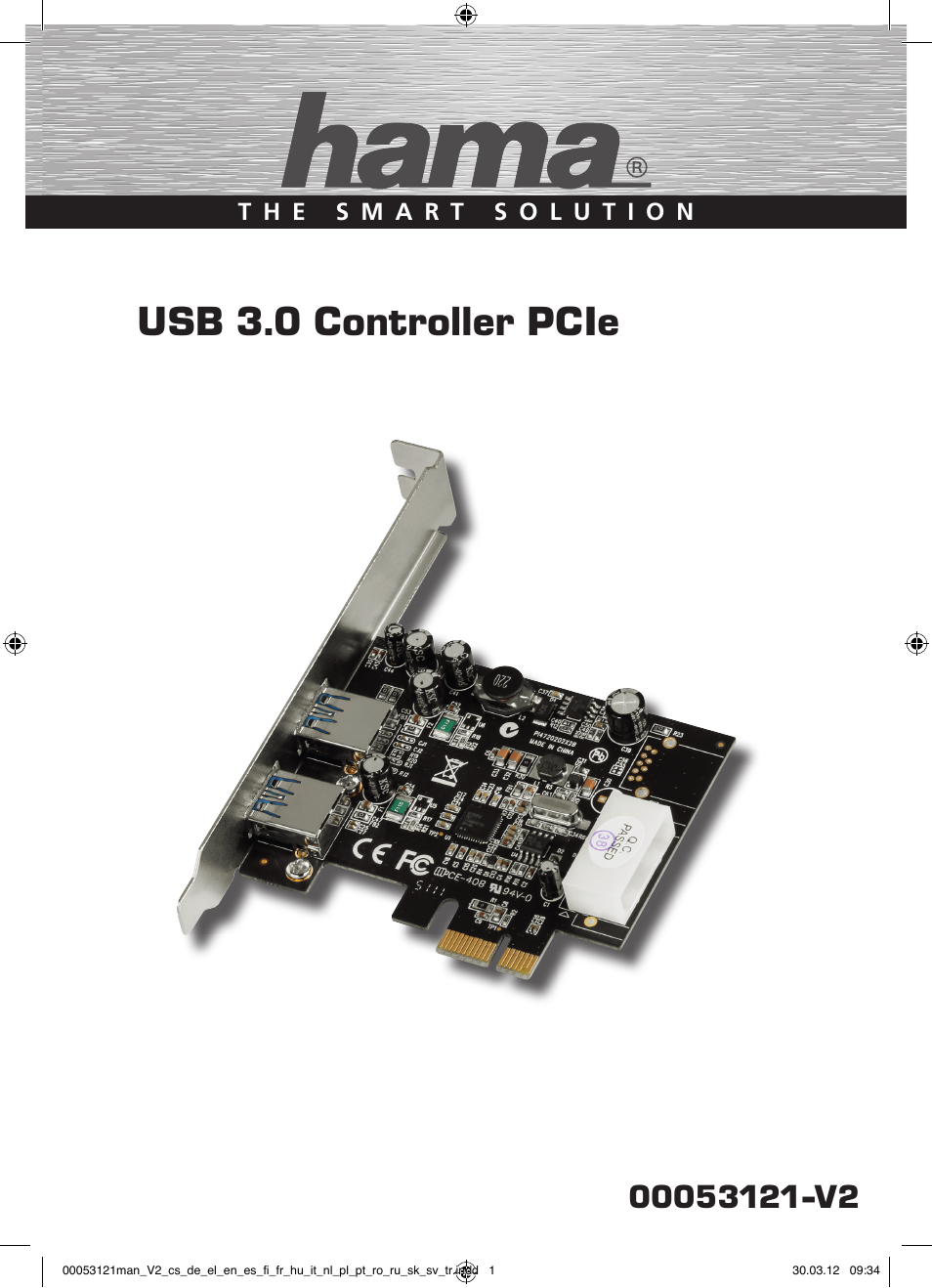 Hama USB 3.0 Controller PCIe User Manual | 72 pages