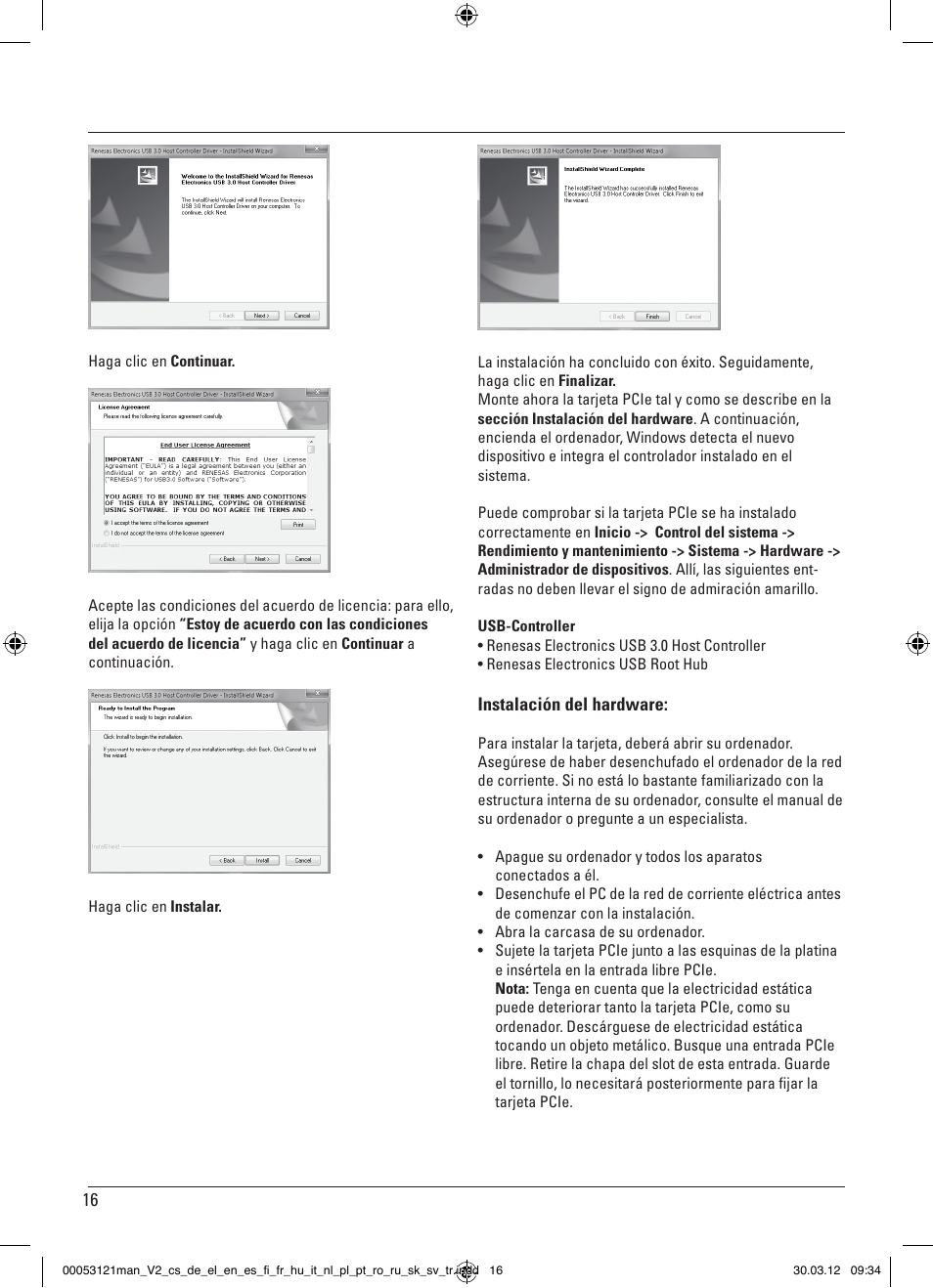 Hama USB 3.0 Controller PCIe User Manual | Page 16 / 72