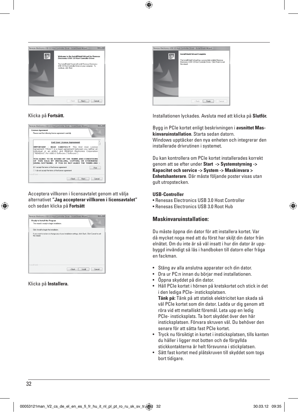 Hama USB 3.0 Controller PCIe User Manual | Page 32 / 72
