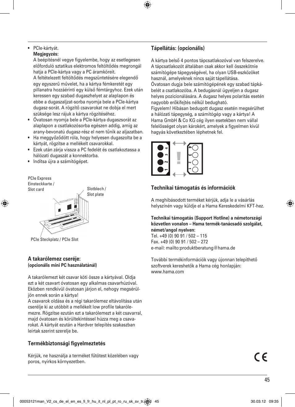 Hama USB 3.0 Controller PCIe User Manual | Page 45 / 72